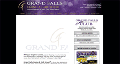 Desktop Screenshot of grandfallscasinoresort.com