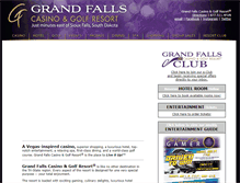 Tablet Screenshot of grandfallscasinoresort.com